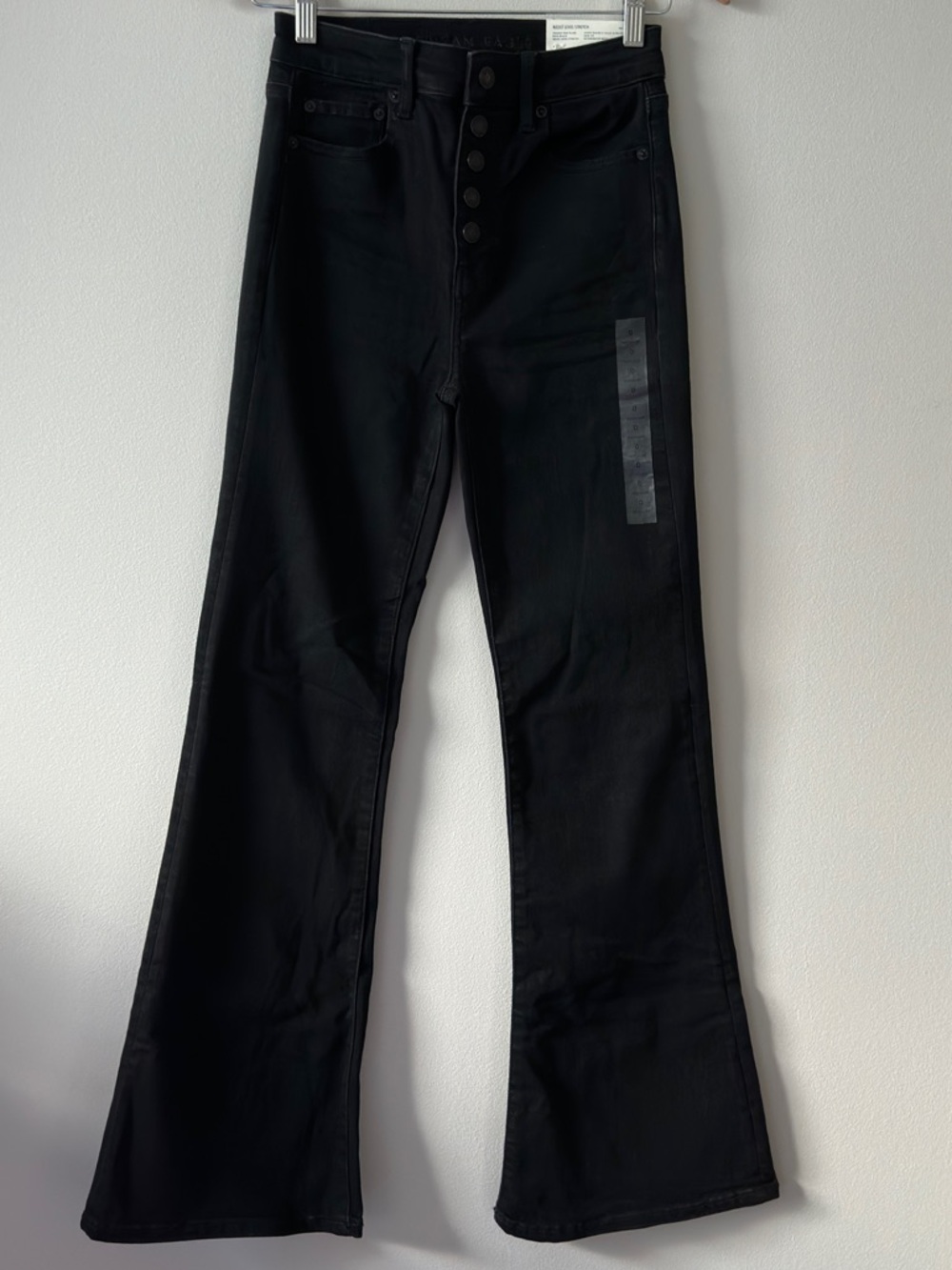 American Eagle Outfitters Black High-Rise Flare Jeans NWT Size 0